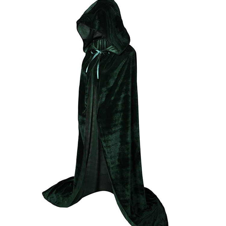 Cross-border Ghost Festival Velvet Cloak Table Flannel Cloak Halloween Stage Makeup Costume