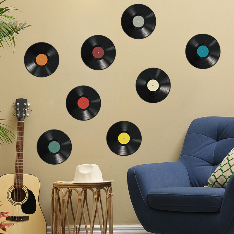 New FX-F316 personalized vinyl record bedroom living room entrance home wall decoration wall sticker self-adhesive