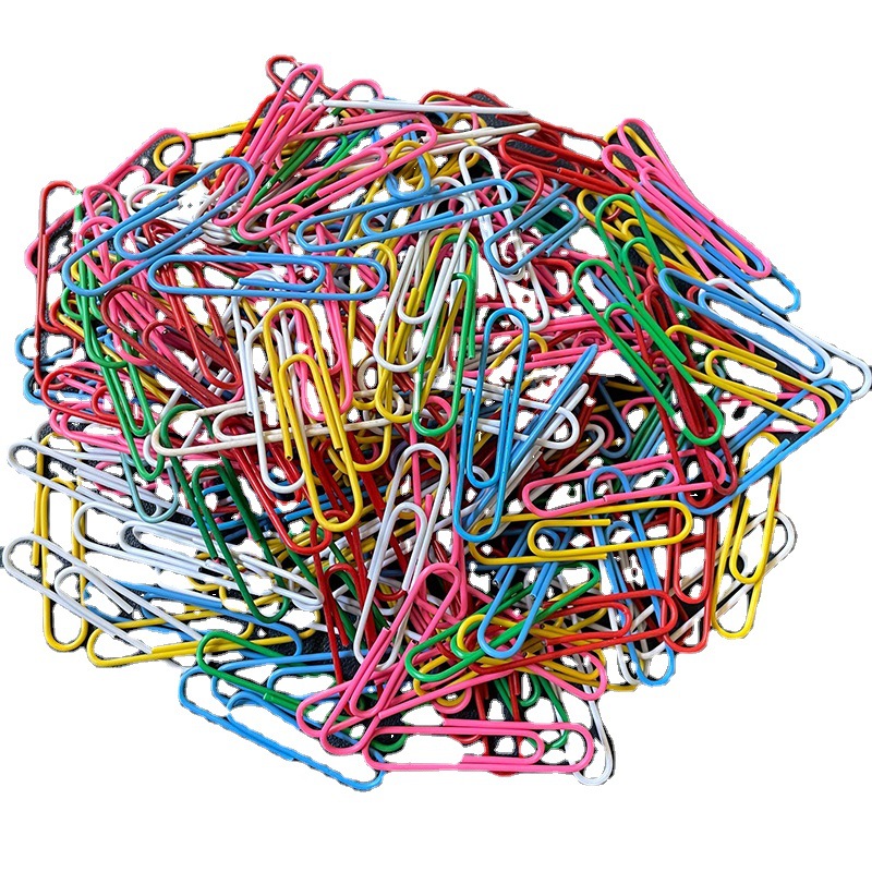 Cross-border color paper clip curve 25mm28mm33mm pin folder folder multicolor 50mm color needle