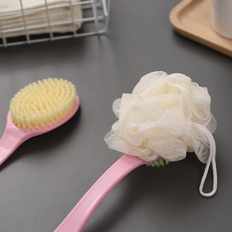 Bathing brush back rubbing does not ask for long handle brush soft hair double-sided bath brush mud rubbing ash rubbing bath brush back artifact