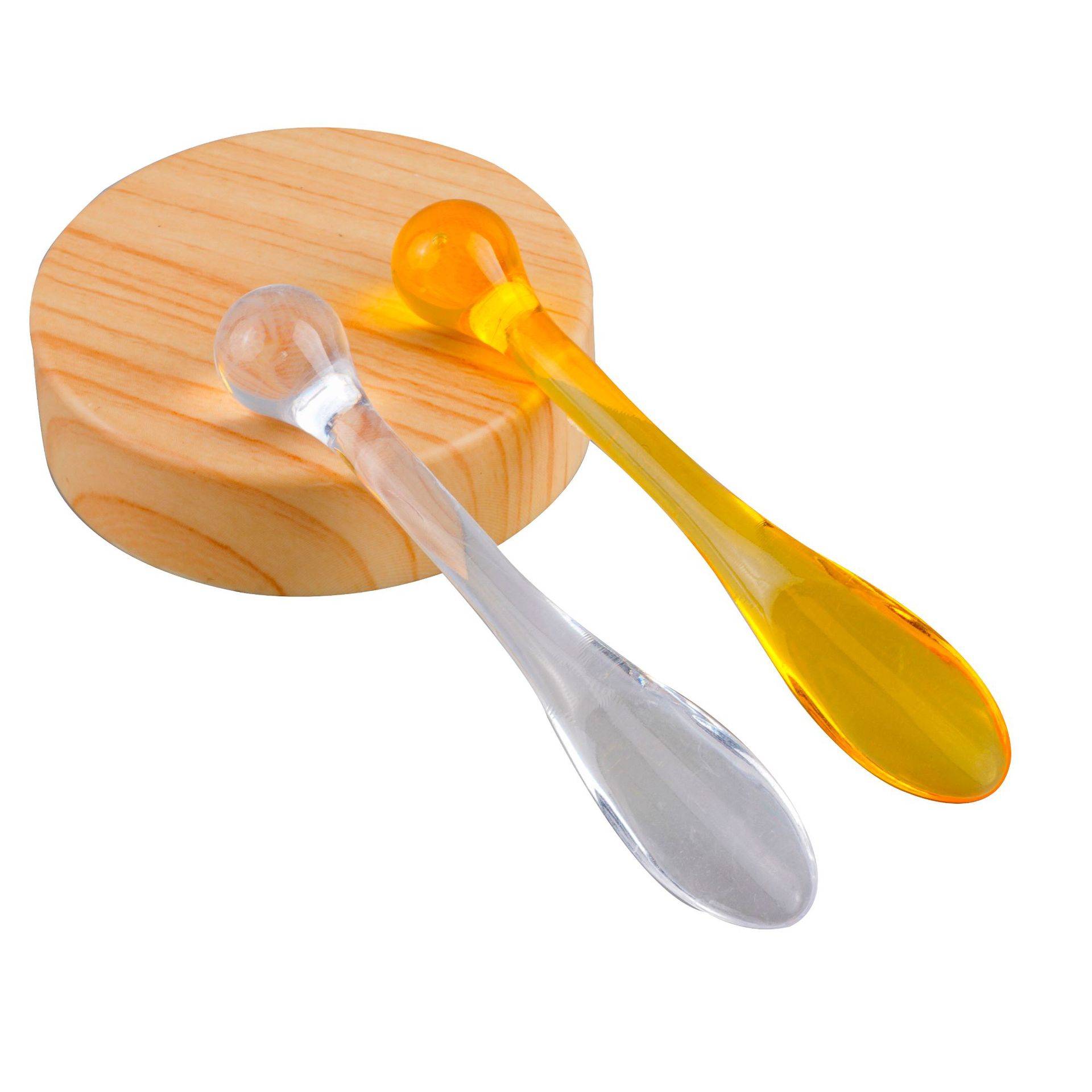 Spoon Cosmetic Sub-packing Tool Spice Spoon Round Head Transparent Massage Stick Mask Spoon Beauty Cosmetic Skin Care Plastic Spoon