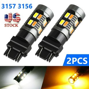 Cross-border 3157 day turn signal double color lamp 5730 turn signal 20SMD PY21/5W bulb
