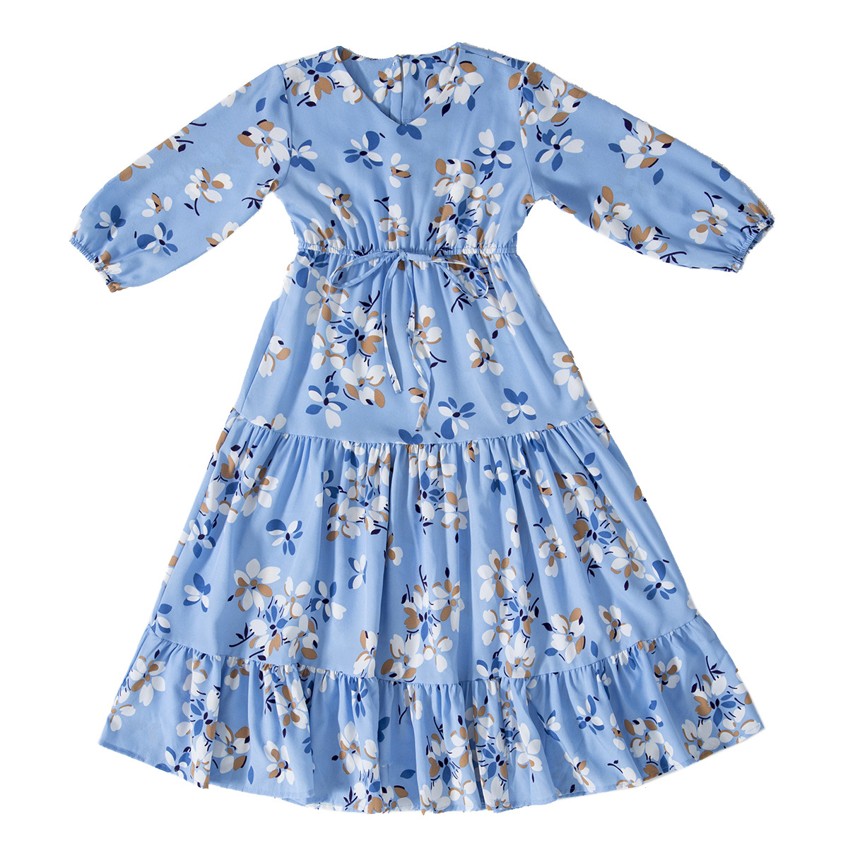 Factory spot Southeast Asian girls floral dress TH621, Amazon AliExpress EBAY shrimp skin hot sale