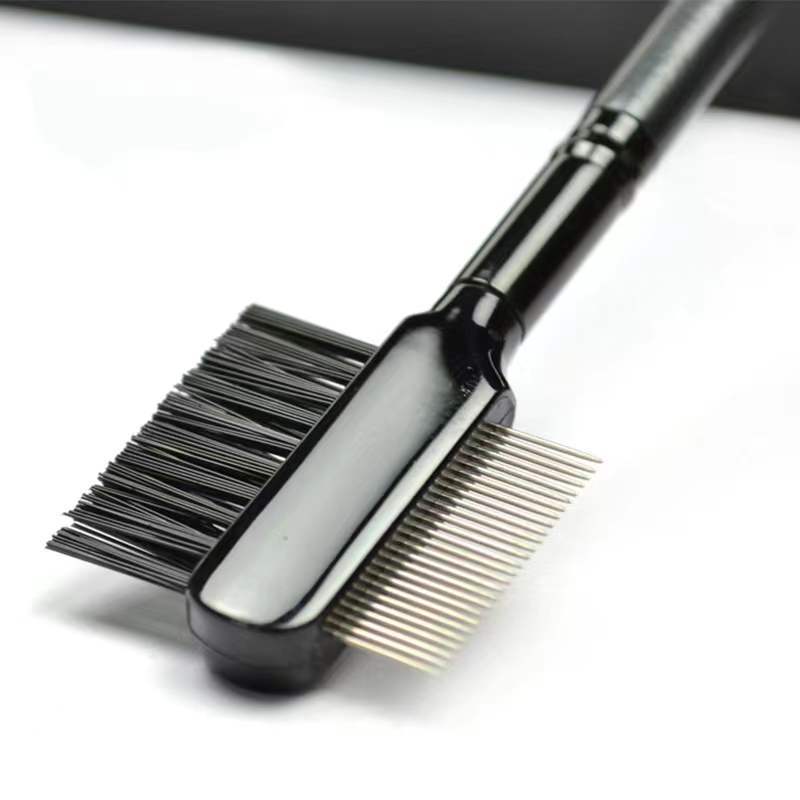 Stainless Steel Needle Eyebrow Comb Single Eyelash Brush Double Eyelash Steel Teeth Eyebrow Comb Brush Eyebrow Modification Molding Tool
