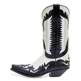 2021 cross-border foreign trade new European and American retro men's Knight boots pointed men's boots 35-48 size AliExpress