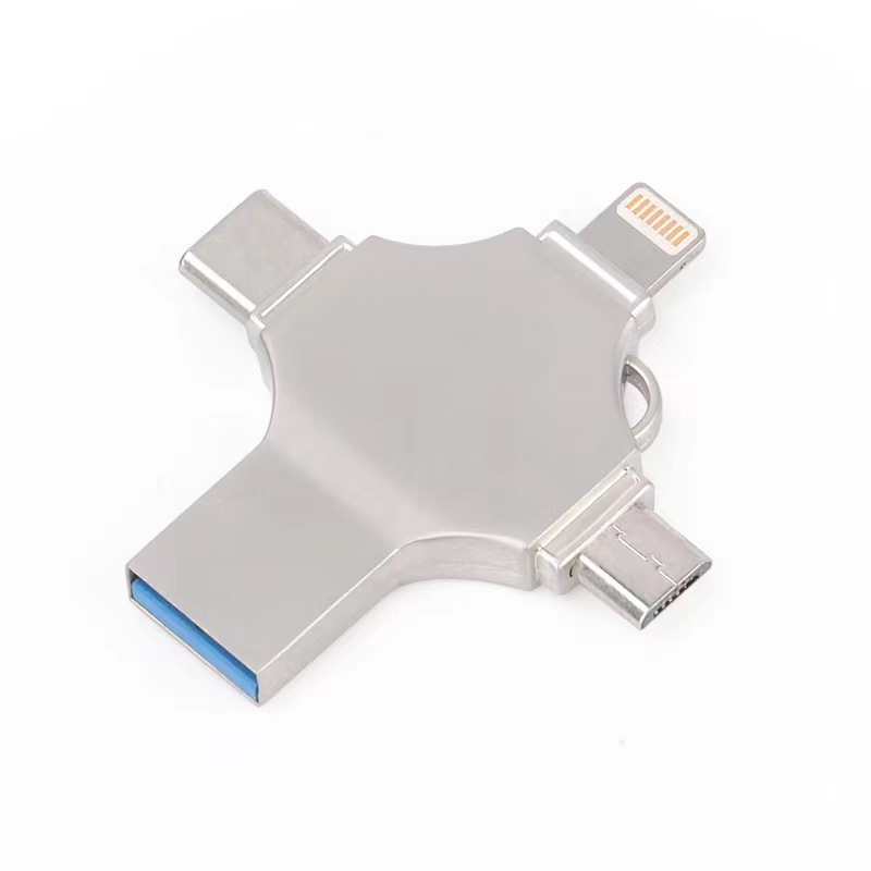 four-in-one USB flash drive OTG Mobile phone USB for Apple Android type-c computer USB3.0U disk