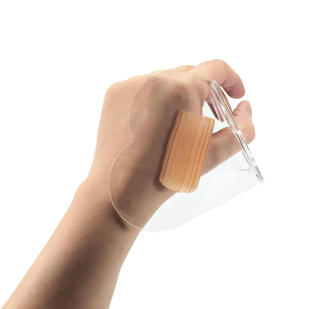 Cross-border popular nail transparent palette foundation makeup palette acrylic transparent powder palette large small size