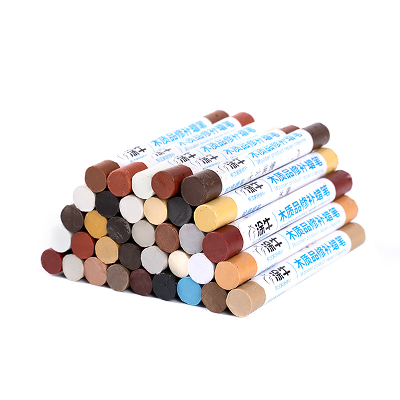 Furniture Repairing Crayon White Wooden Solid Wood Paint-Free Furniture Repairing Paint Repainting Board Edge Sealing Pit Filling Leveling Wax