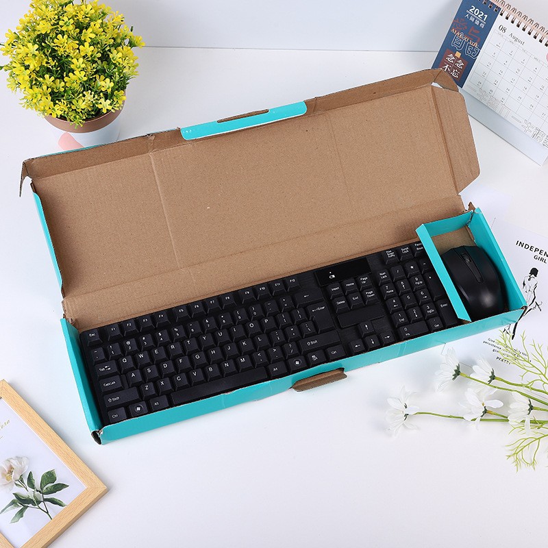 Neutral 2.4g wireless keyboard and mouse set suspension button 104 button wireless spot wholesale foreign trade can be set