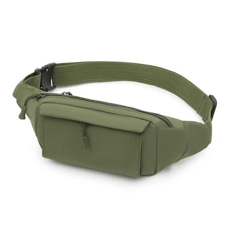 Camouflage Waist Bag Men's Outdoor Tactical Waist Bag Crossbody Large Capacity Sports Mobile Phone Bag Men's Construction Site Cashier Small Waist Bag