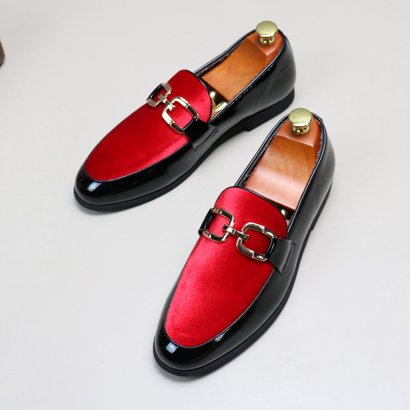 New Tods men's all-match breathable casual men's velvet leather shoes British style slip-on loafers