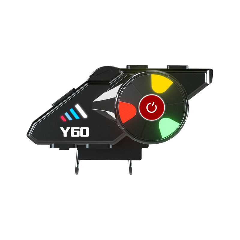 Y60 helmet bluetooth headset motorcycle bluetooth headset waterproof noise reduction RGB light helmet headset
