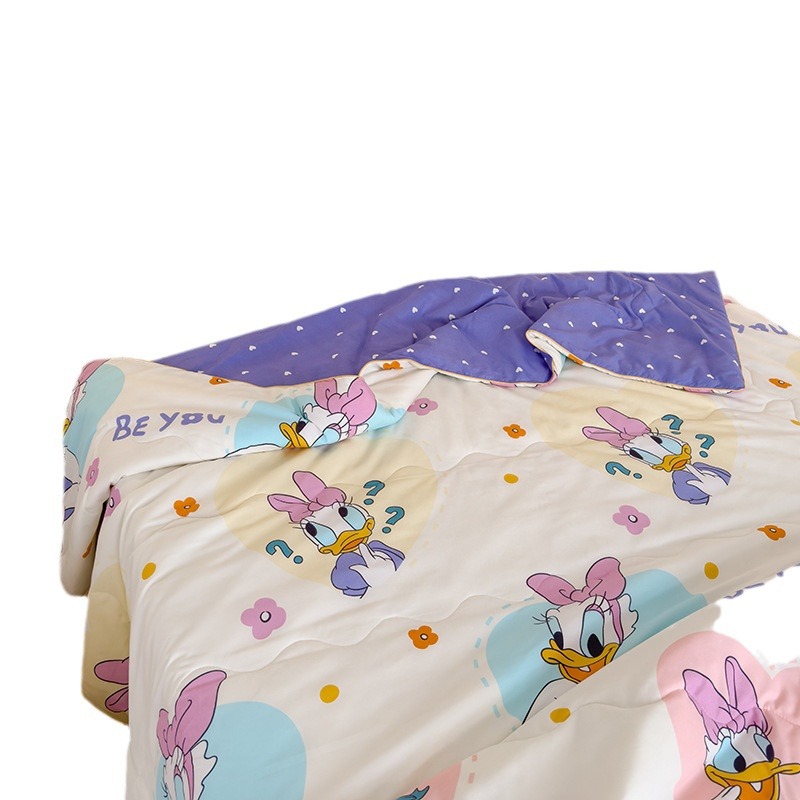 DisneySummer Cool Quilt New Cloud Small Cotton Soybean Fiber Quilt Dormitory Air-conditioning Quilt Fiber Quilt Cartoon Children Quilt