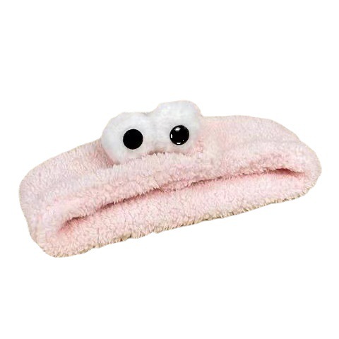 Plush Face Wash Hair Band Women's 2023 New Style Fluffy Hair Band Autumn and Winter Big Eyes Cute Hair Band Headwear