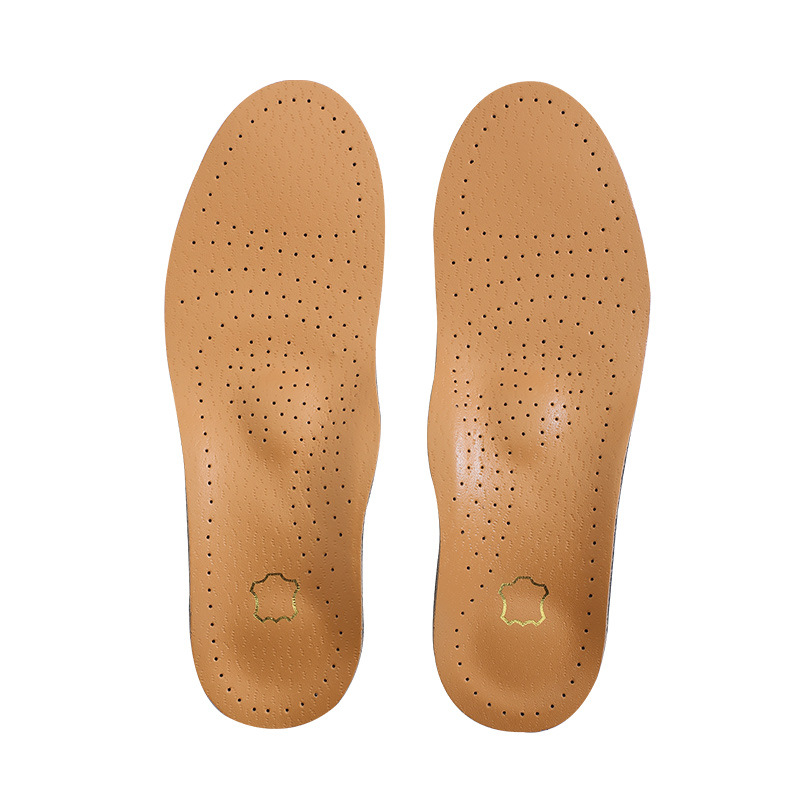 Orthopedic insole PU leather flat feet men and women high arch support partial flat bottom collapse breathable sweat absorption deodorant