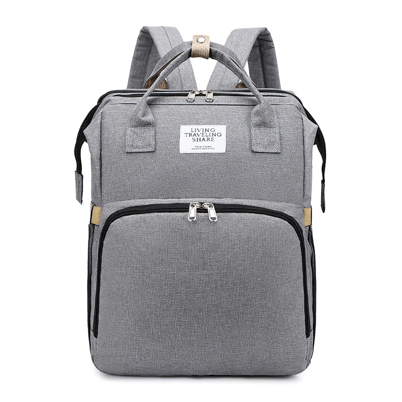 Wholesale cross-border multi-functional mommy bag with USB large capacity baby bag folding baby bag to be produced bag mother bag