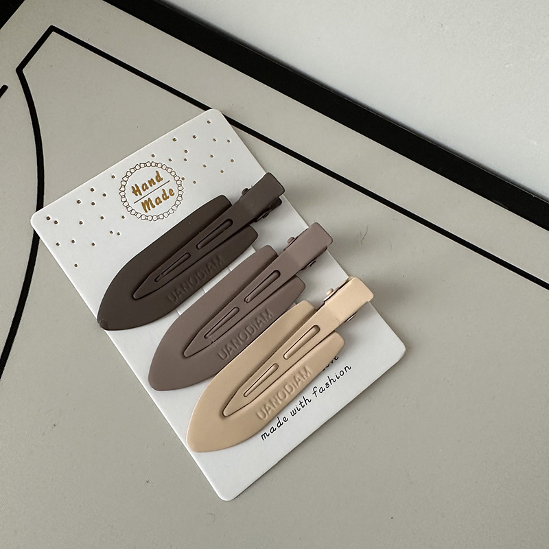 Curry Farbe Haarnadel Kombination Retro Elegante Gebrochen Haar Pony Clip Entenschnabel Clip Haar Zubehör Textur Haarnadel Frauen Hohe Sinn_voghion.com