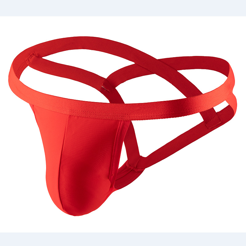 New Men's hollow-out double-Ding underwear, comfortable, breathable, trendy, sexy, personalized, sexy.