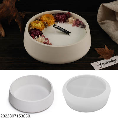 diy Crystal epoxy plaster cement plaster candle Cup storage Bowl storage tray candle container silicone mold