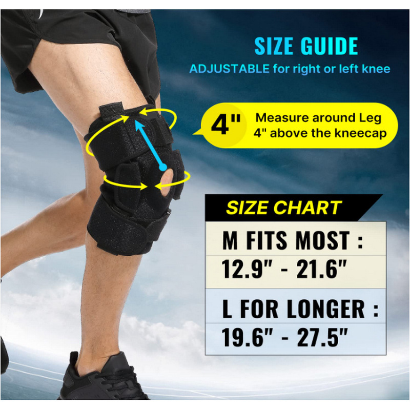 Bracket Four Spring Knee Pads Sports Knee Pads Outdoor Mountaineering Breathable Basketball Riding Knee Pads Running Reinforcing Protectors
