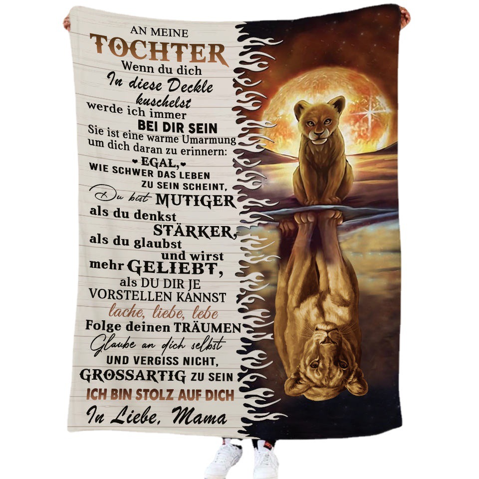 Airmail Envelope Mail Blanket Flannel Lambskin Blanket Gift Blanket Wholesale to Figure Custom German French