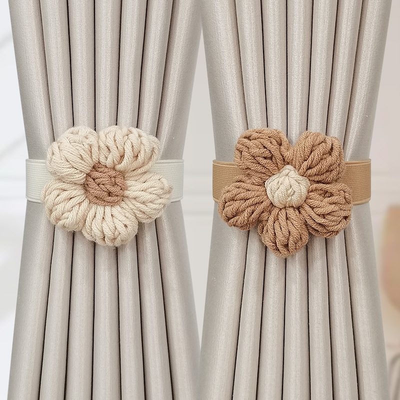 Nordic Simple Tassel Curtain Strap Japanese Style Fresh Style Woven Strap Collecting Rope Creative Gauze Curtain Storage Tie Ornament