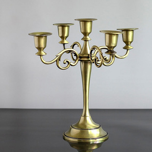 Nordic Retro Candlestick Home Decoration Living Room Cafe Theme Restaurant Accessories Candlelight Dinner Props Gifts