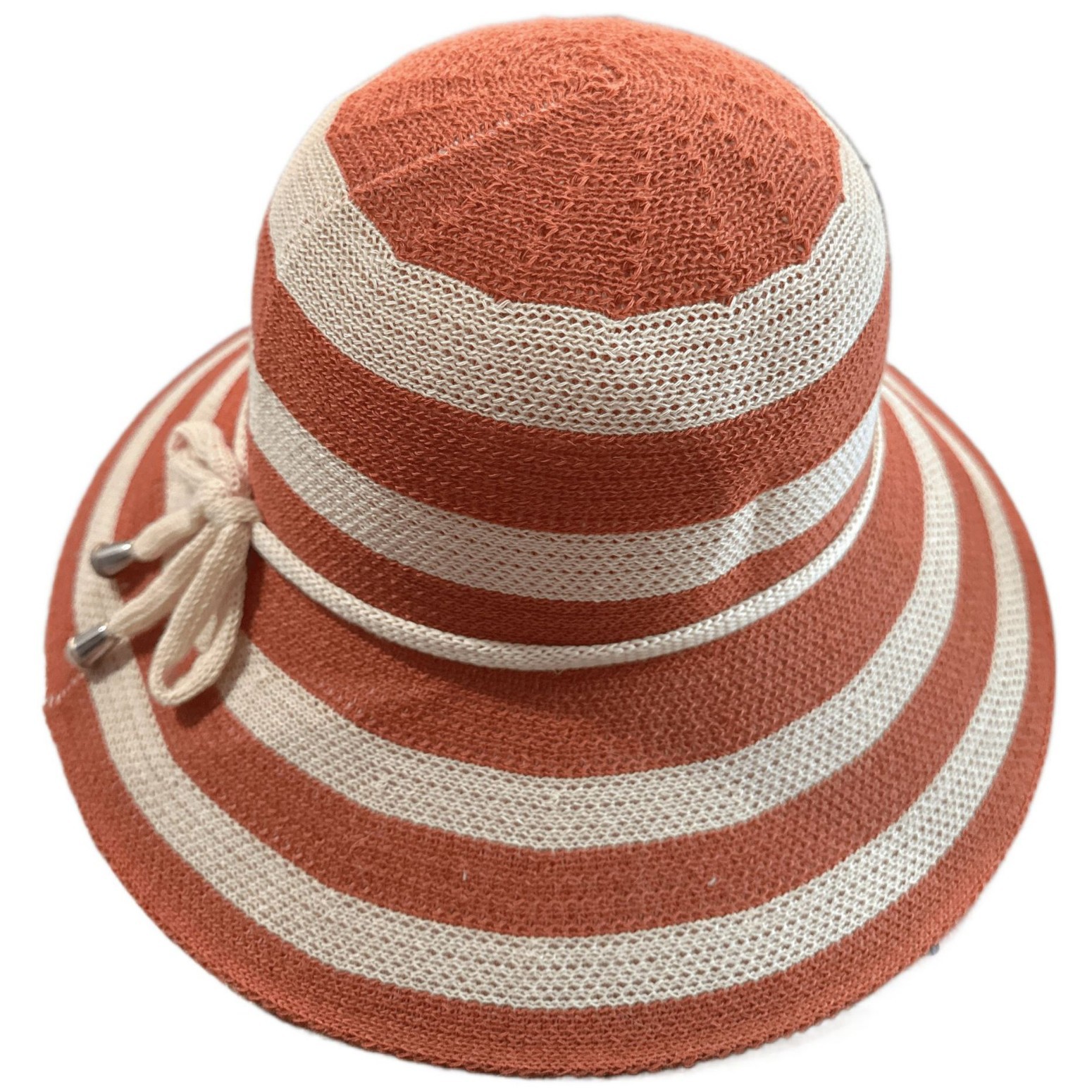 Summer Woven Bow Ruffled Fisherman Hat Hollow Breathable Straw Woven Seaside Vacation Anti-UV Sun Hat