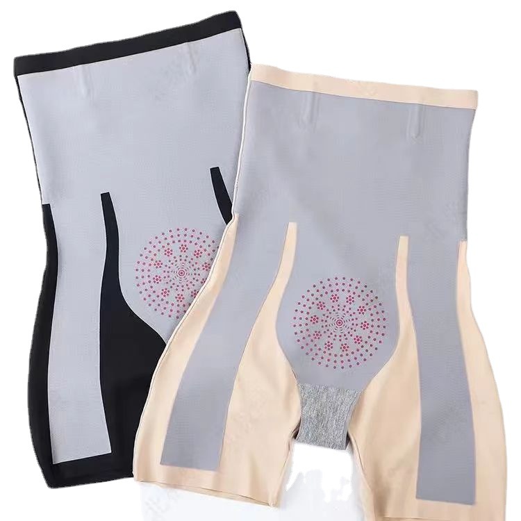 Kaka belly-lifting hip-lifting pants summer traceless safety leggings floating thin women's waist shark yoga pants body shaping