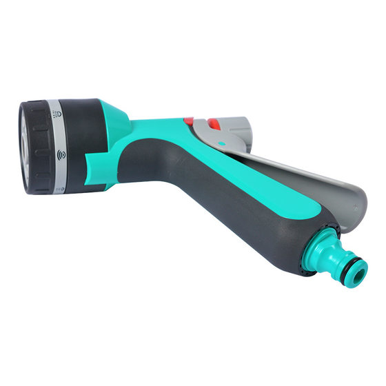 Plastic ABS coated with glue 7 function garden water gun flower watering nozzle household car wash watering vegetables shower water gun