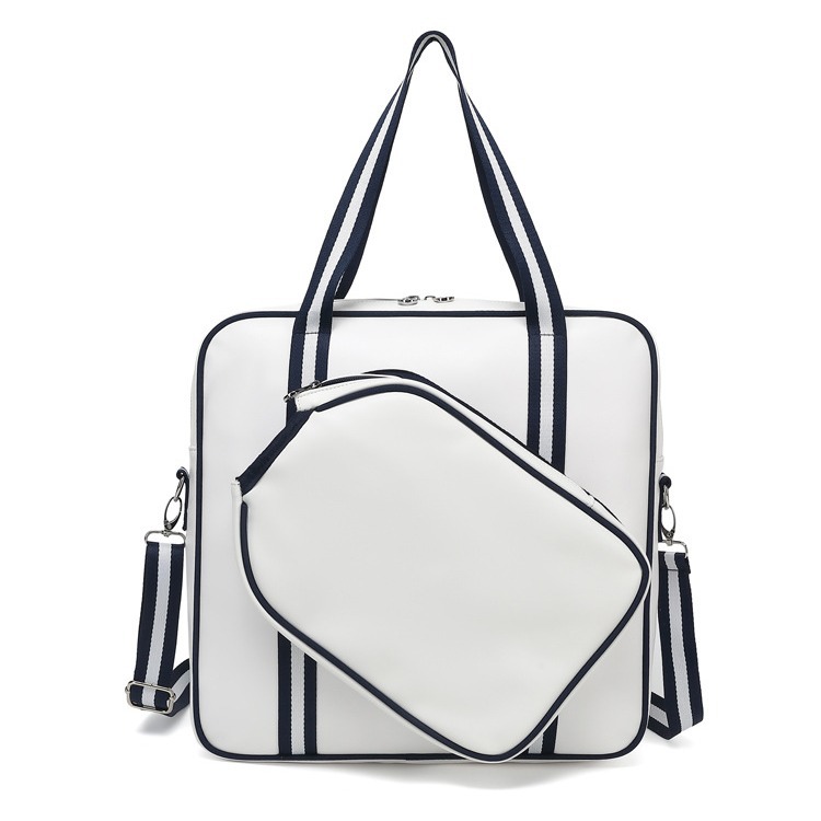 Peak racket bag pu leather shoulder slung badminton bag