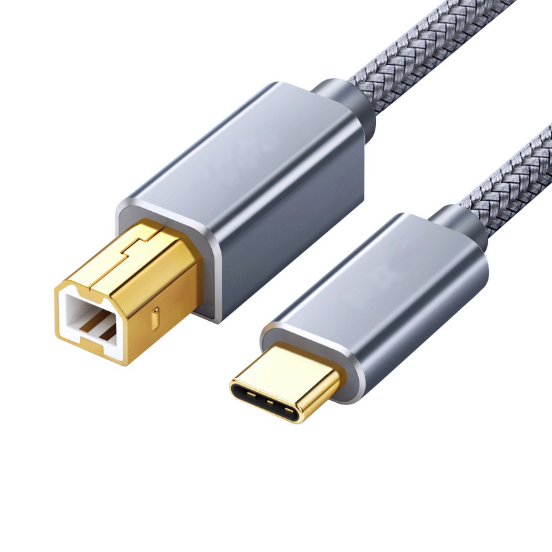typec to usb square mobile phone printer cable for HP canon tablet notebook data cable
