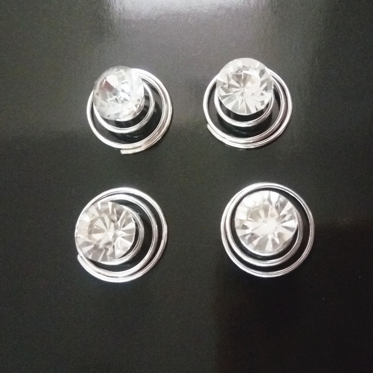 Cross-border sales of Korean popular hair accessories bridal hair accessories rhinestone screw clip spring clip hairpin hair accessories