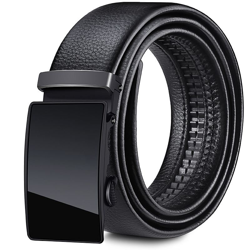 [Factory direct] men's belt soft leather automatic buckle casual Joker jeans belt men's belt wholesale