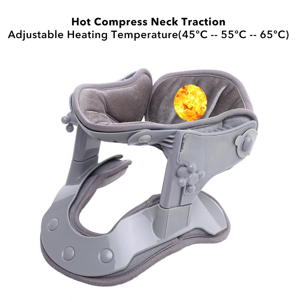 Cross-border offering neck brace cervical vertebra retractor heatable physiotherapy instrument cervical vertebra adjustable correction belt cervical vertebra fixator