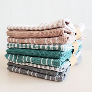Cross-border Source Home Kitchen Three-piece Tea Towel Nordic Style Cotton Napkin