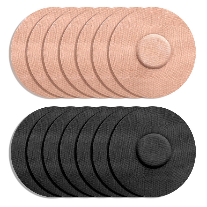 Sensor fixed patch sweat-absorbent breathable glue-free self-adhesive anti-drop sports anti-slip silicon-based dynamic blood glucose meter patch