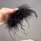 Black feather grip clip
