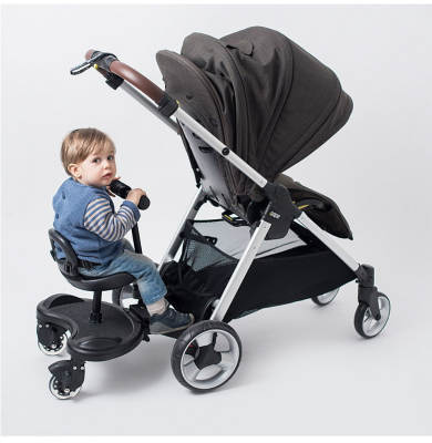 Two-child artifact baby stroller auxiliary pedal two-child travel standing version twin trailer universal accessories