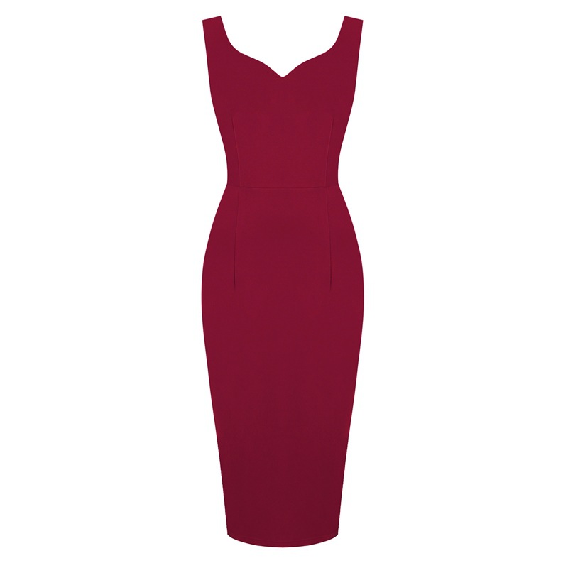 Amazon cross-border Europe and the United States solid color retro dress fashion sexy wrap hip skirt explosion female 8033