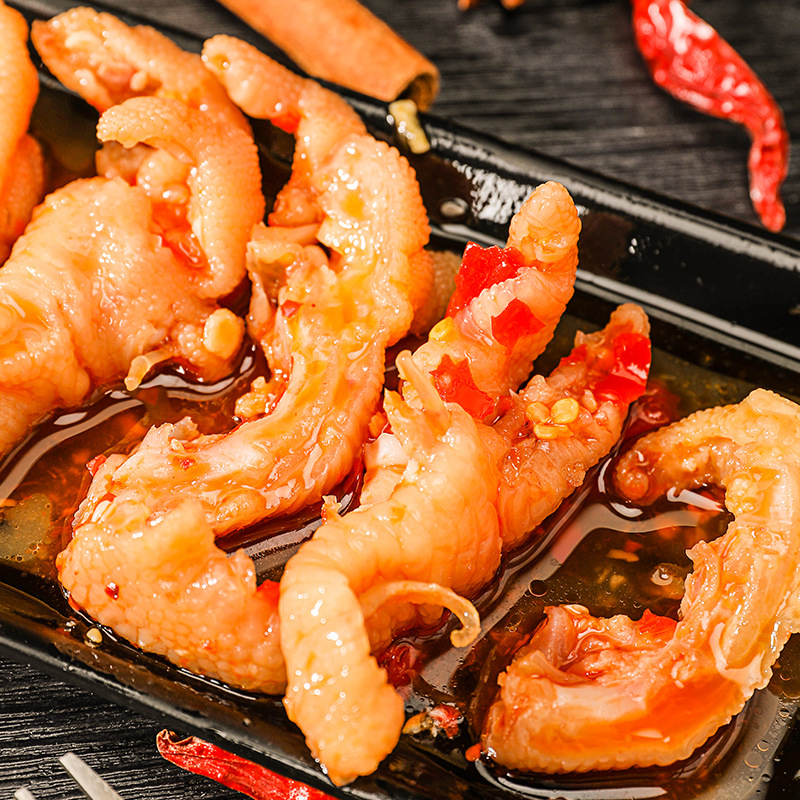  boneless lemon chicken feet 90g bone-removing pickled pepper sour and spicy chicken feet duck feet crispy cooked snacks