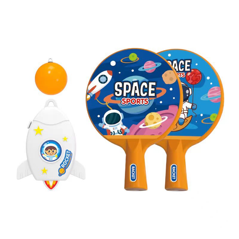 Space fun children's hanging table tennis trainer exercise hand-eye coordination indoor sports toys