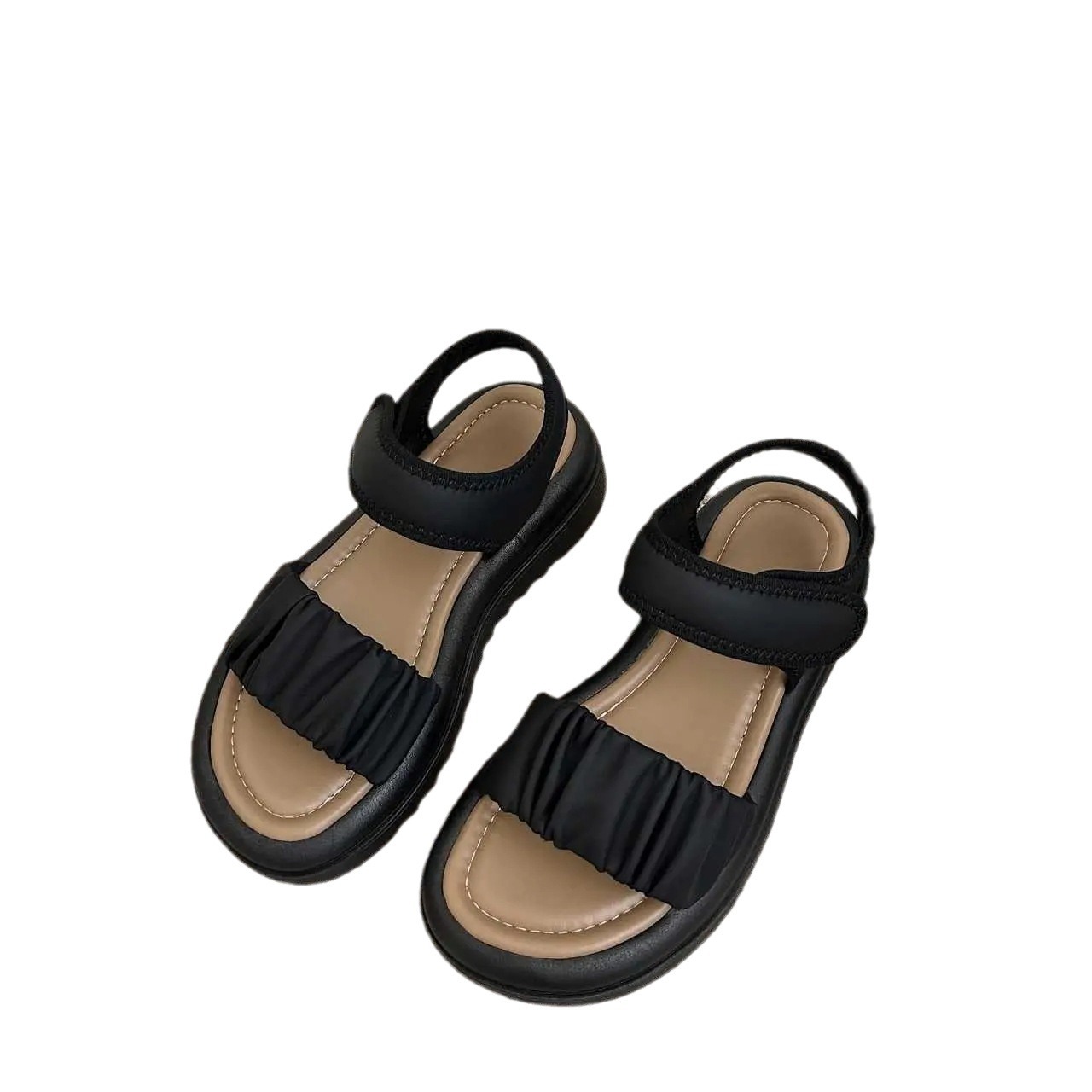 Girls' Sports Sandals Summer New 2023 Children's Soft Sole Non-Slip Beach Shoes Large Children's All-Match Princess Shoes