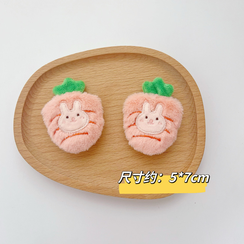 Cartoon plush doll brooch Bear rabbit doll headdress accessories diy handmade accessories scarf socks accessories
