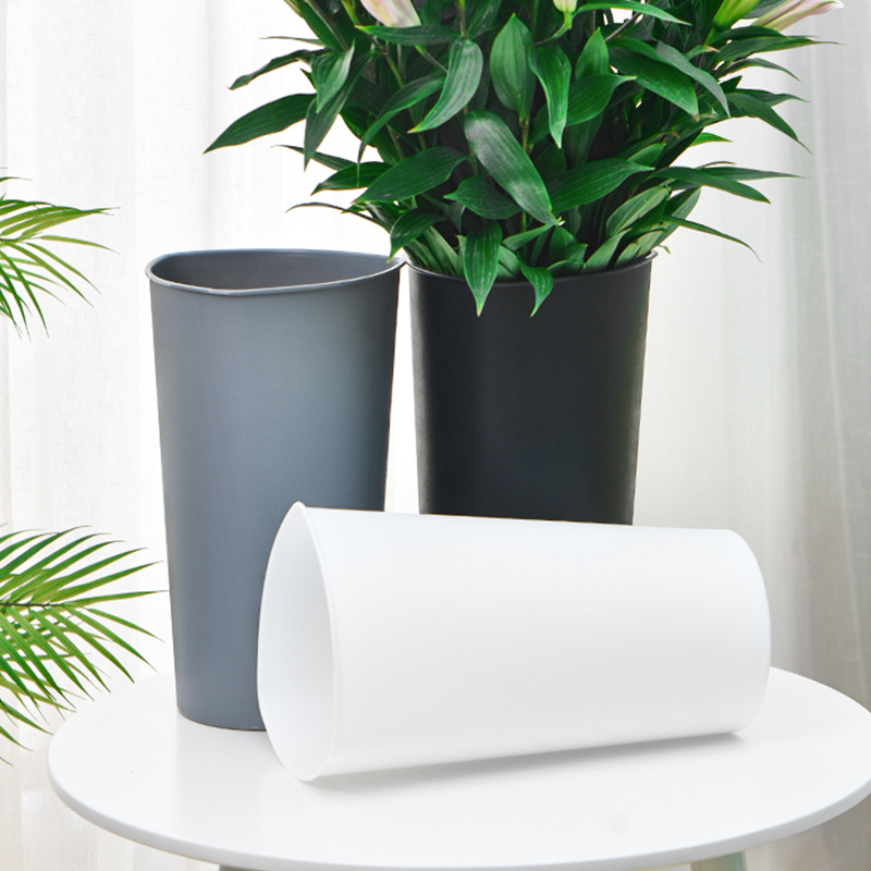 Awakening Flower Bucket Floral Supplies Flower Bucket Household Plastic Fresh Triangle Flower Bucket Flower Bucket Factory Wholesale
