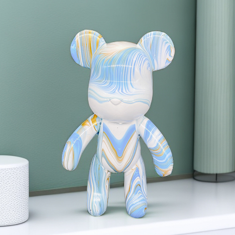 Violent Bear white embryo wholesale diy fluid bear white mold vinyl fluid Rabbit White Blank fluid rabbit white membrane