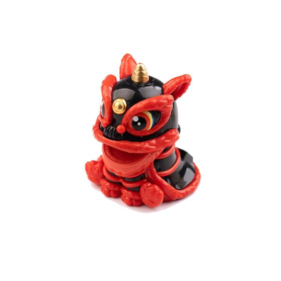 Solar Energy Lion Dance Chinese Style Lion Chinese Style Auspicious Lion Dance National Fashion Home Car Decoration Cute Annual Meeting Gift