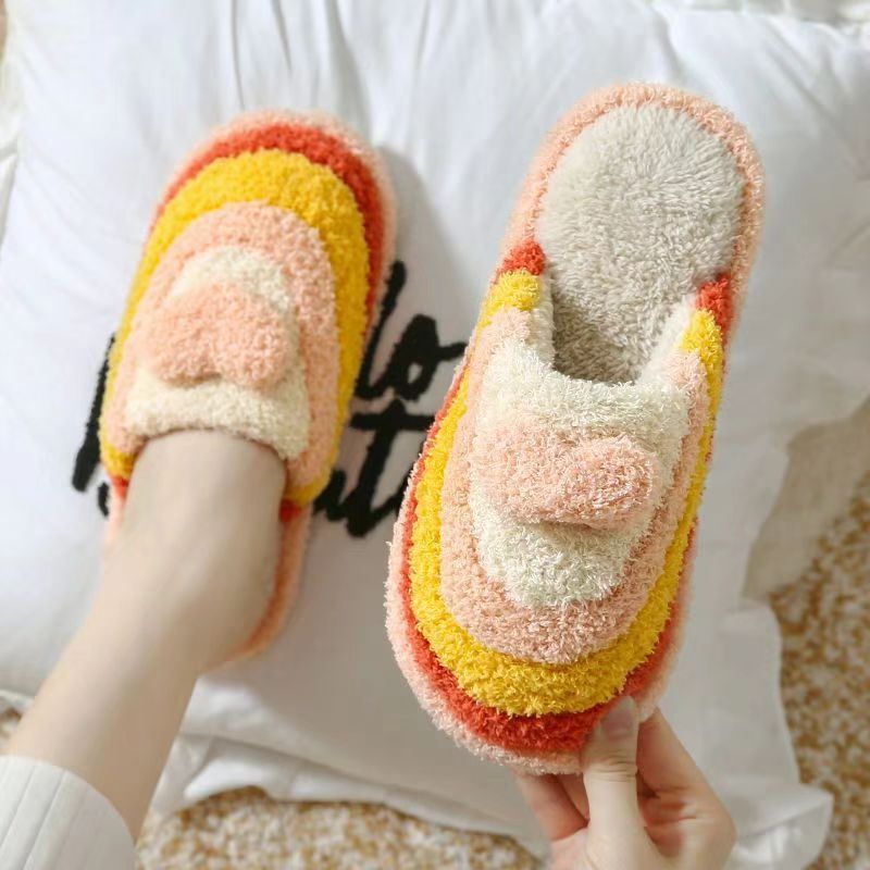Cross-border Baotou Women's Autumn and Winter Indoor and Outdoor Thick-soled Warm Plush Moon Shoes Cotton Slippers Women's Foam