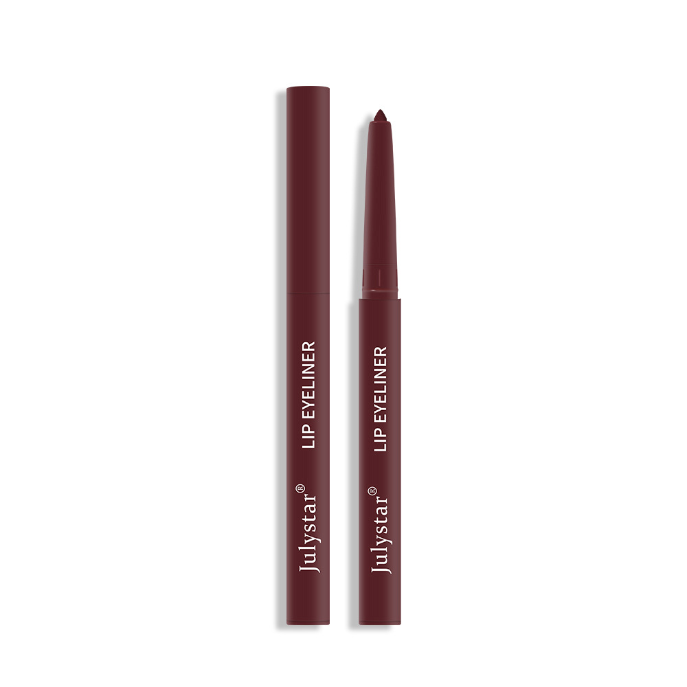 Cross-border waterproof sweat-proof non-decolorization automatic lip liner Europe and the United States matte multi-color Foreign trade modified lip pen genuine wholesale