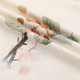 Spring and summer polyester ammonia four-sided elastic jacquard fabric stretch plant printed fabric fashion Hanfu skirt fabric wholesale